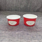 Tigelas de sorvete descartáveis ​​de design personalizado de 12 onças para iogurte