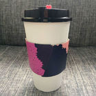 Revestimento quente da luva do copo de papel da bebida para a cor completa personalizada café do Oem Cmyk do Odm do tamanho