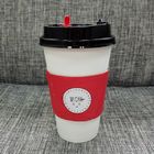 Café quente da luva do copo de papel com cores da impressão deslocada de Flexo do logotipo várias