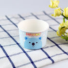 Bacia de papel personalizada do gelado de Logo Ice Cream Paper Cup FDA para restaurantes