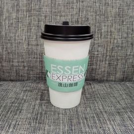 Logotipo feito sob encomenda da luva do copo de papel do café com papel de embalagem Ondulado de produto comestível