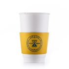 A luva quente 12oz do copo de papel do café personalizou o chá Eco de Boba da bebida do logotipo amigável