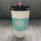 A luva quente 12oz do copo de papel do café personalizou o chá Eco de Boba da bebida do logotipo amigável