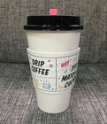 Revestimento quente da luva do copo de papel da bebida para a cor completa personalizada café do Oem Cmyk do Odm do tamanho