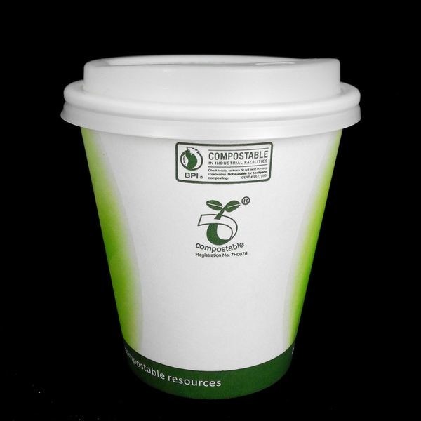 Copo de papel de uso único Copo de papel de impressão personalizada Copas de papel biodegradáveis adequadas para lojas de bebidas Catering e eventos alimentares