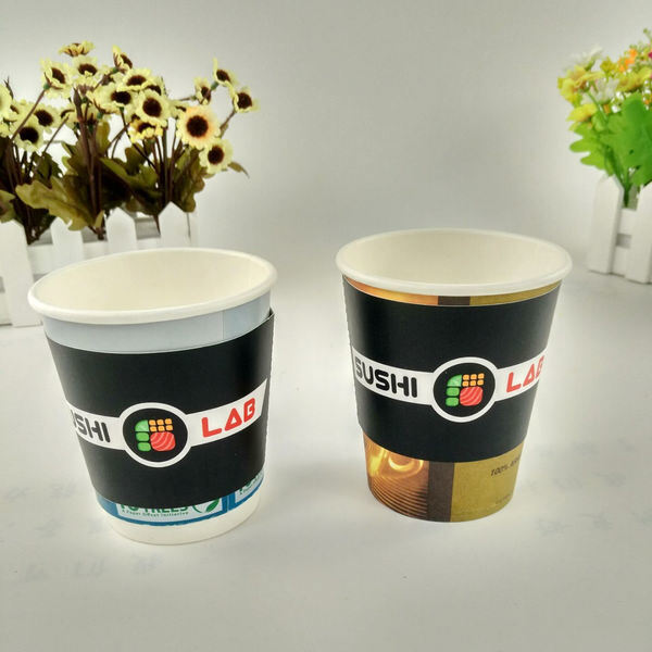 Porta-Copas de Bebidas Personalizáveis Cartão Kraft descartável Caixa de chá de café com logotipo da marca