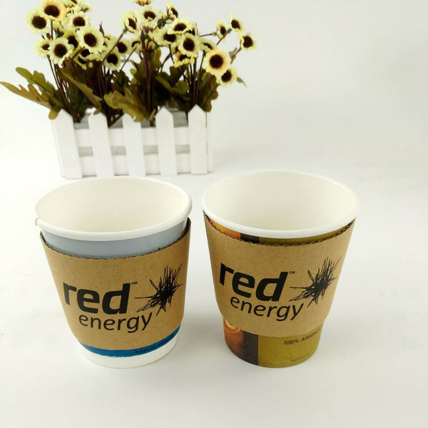 Porta-Copas de Bebidas Personalizáveis Cartão Kraft descartável Caixa de chá de café com logotipo da marca