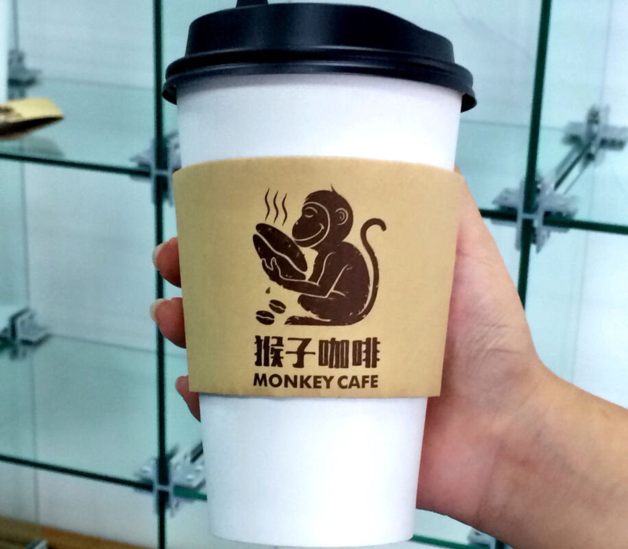 Porta-Copas de Bebidas Personalizáveis Cartão Kraft descartável Caixa de chá de café com logotipo da marca