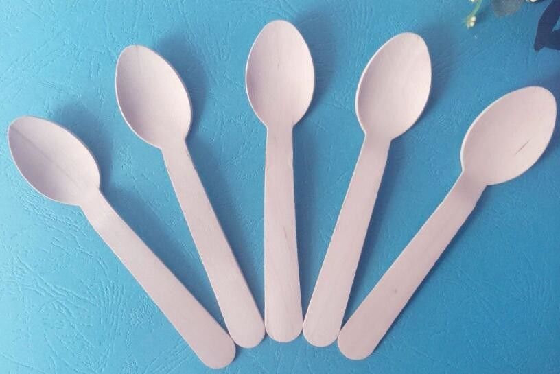 Colheres de madeira da faca da forquilha da colher dos restaurantes mini para a embalagem individual do gelado