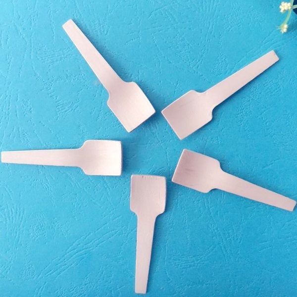 Colheres de madeira da faca da forquilha da colher dos restaurantes mini para a embalagem individual do gelado