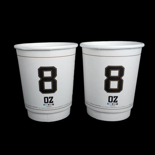 Bebida copos de café descartáveis de 20 onças com as lojas do chá de Boba da tinta do produto comestível das tampas