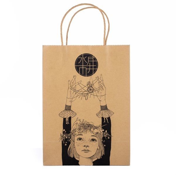 Sacos de compras de empacotamento dos sacos do costume do papel de embalagem Com o tamanho personalizado reciclável