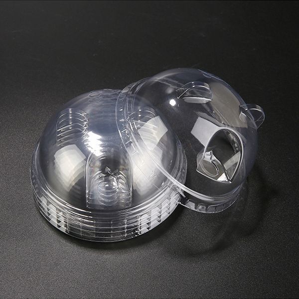 Forma plástica material do urso da tampa do copo dos PP resistente ao calor com furo de X para palhas