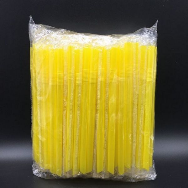 palhas bebendo plásticas coloridas de 0.6*23cm para lojas de Boba