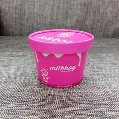 Tigelas de sorvete descartáveis ​​de design personalizado de 12 onças para iogurte