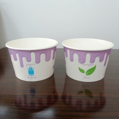 copos de papel engrossados descartáveis do gelado 16oz para a bebida