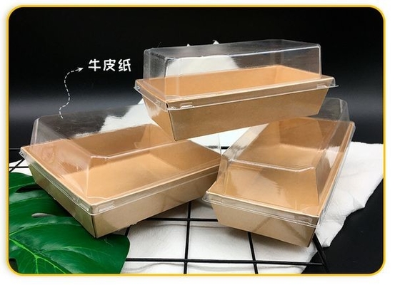 Recipiente de papel afastado de papel descartável biodegradável do produto comestível da caixa
